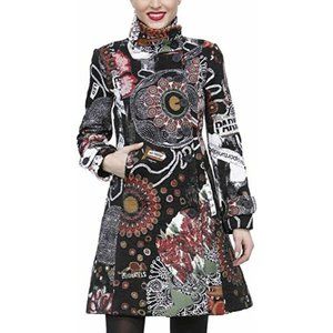 Desigual Women's size 42 8 10 M L Coat Tapestry